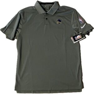 Nike NBA Authentics Golden State Warriors Dri-Fit Polo DA7780-002 (Grey/White)